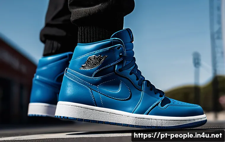 마이클 조던 기업 활동 - **Prompt:** A dynamic, high-energy image capturing the launch of the iconic Air Jordan 1 in